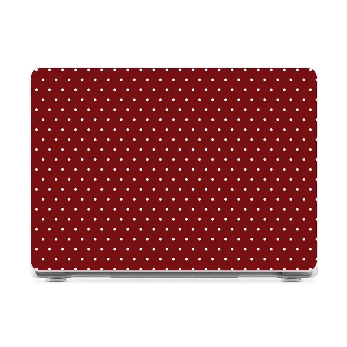 On the Dot | Maroon Polka Dot Laptop Shell