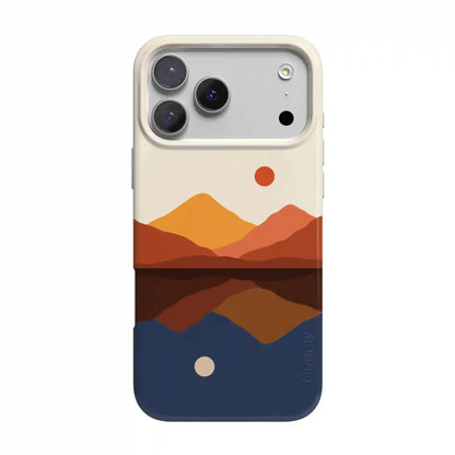 Opposites Attract | Day & Night Colorblock Mountains Case