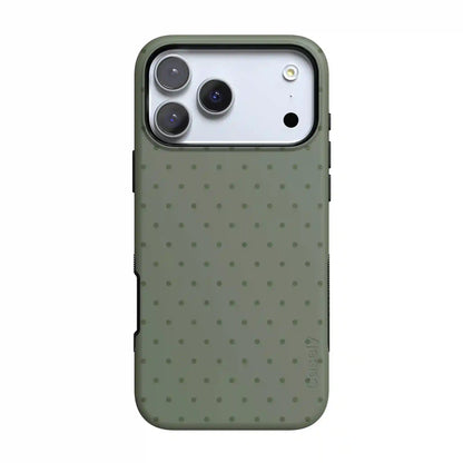 On the Dot | Olive Green Polka Dot Case