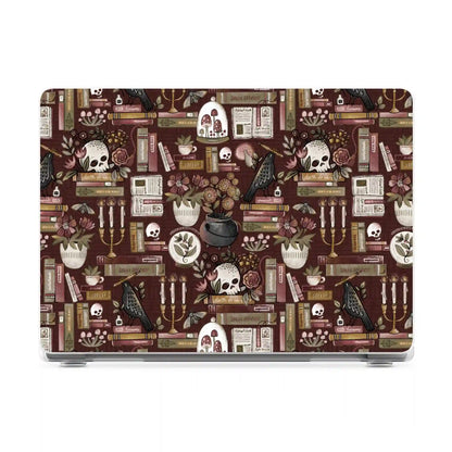 Gothic Noir | Spooky Bookshelf Laptop Shell