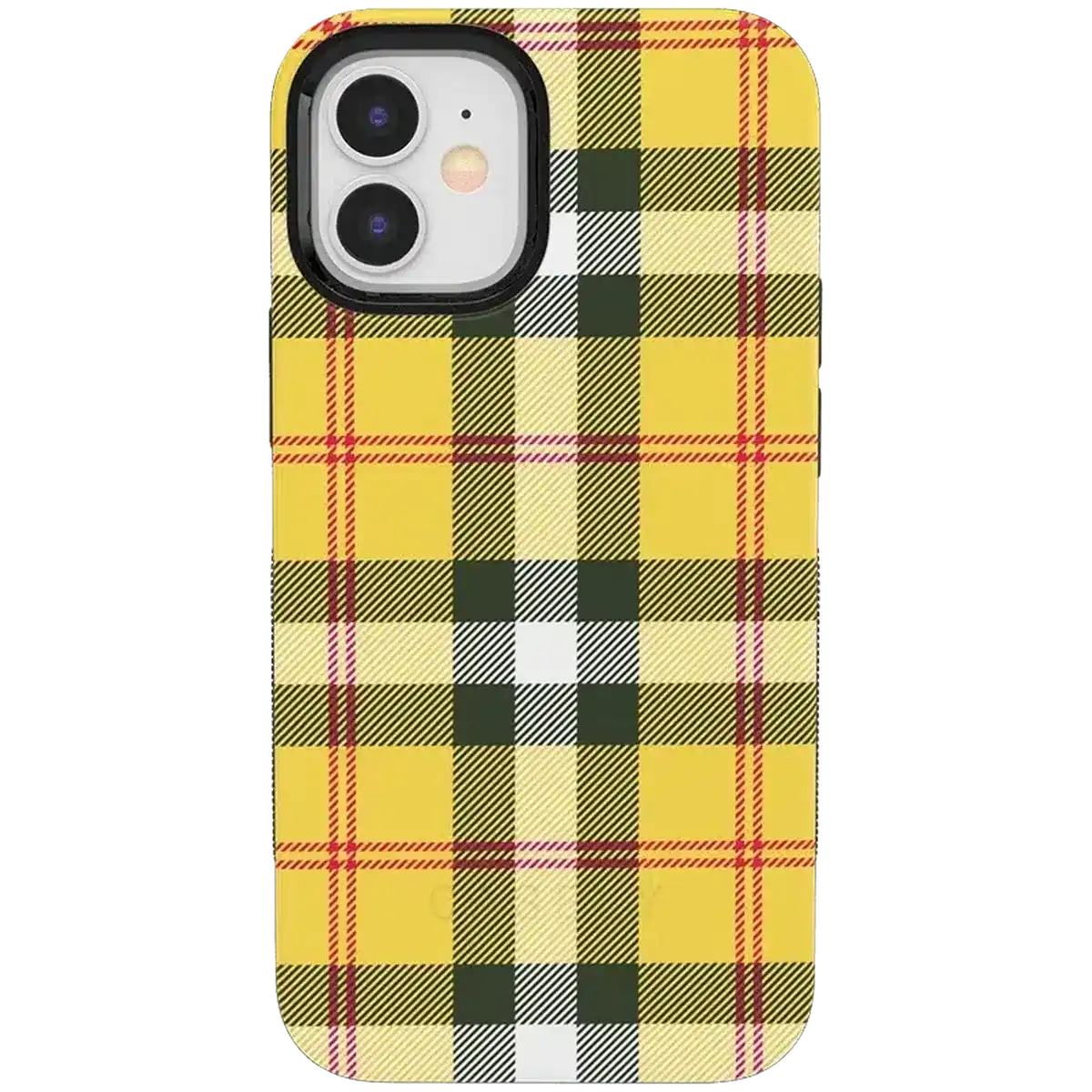 As if! | Yellow Plaid iPhone Case