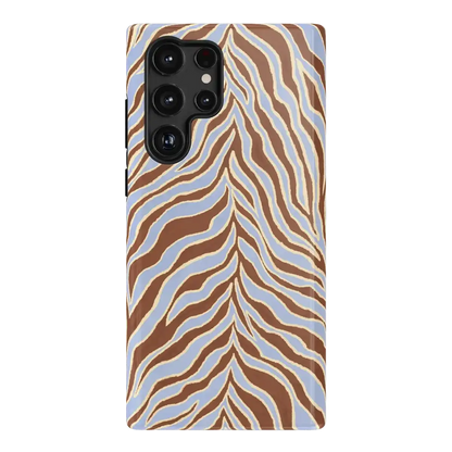 Untamed | Brown & Blue Zebra Case