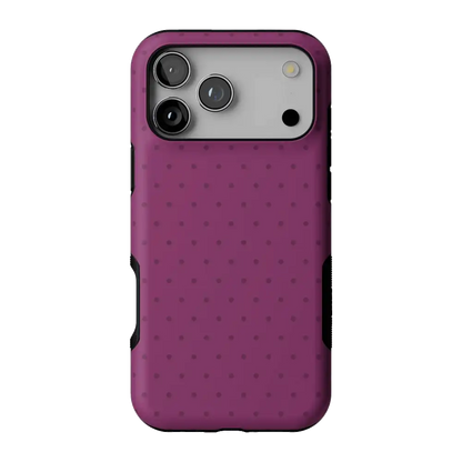 On the Dot | Plum Polka Dot Case