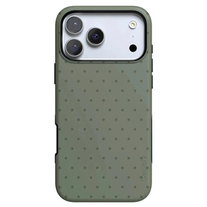 On the Dot | Olive Green Polka Dot Case