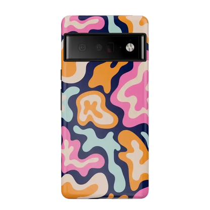 Midnight Color Splash | Abstract Retro Google Pixel Case