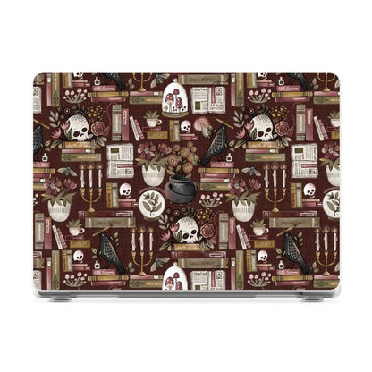 Gothic Noir | Spooky Bookshelf Laptop Shell
