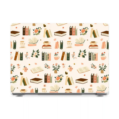 Cozy Fiction | Books & Blooms Laptop Shell
