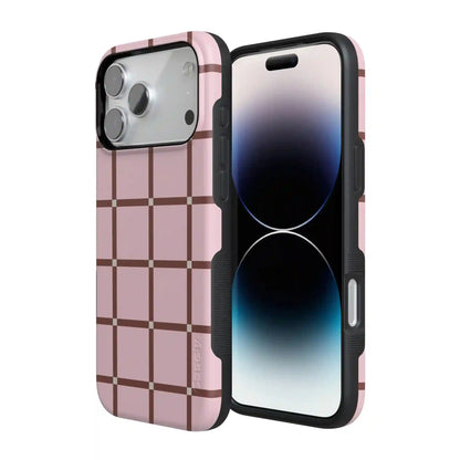 Uptown Gridlock | Pink Checkerboard Case