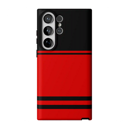 Storm Warning | Black & Red Stripes Case