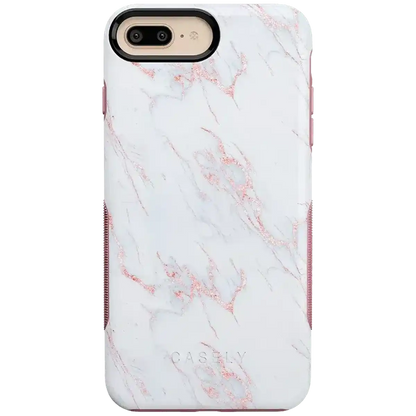 Subtle Blush | White and Pink Marble Case