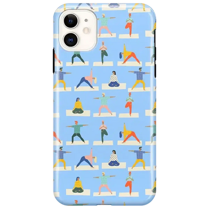 Go with the Flow | Light Blue Yoga Case