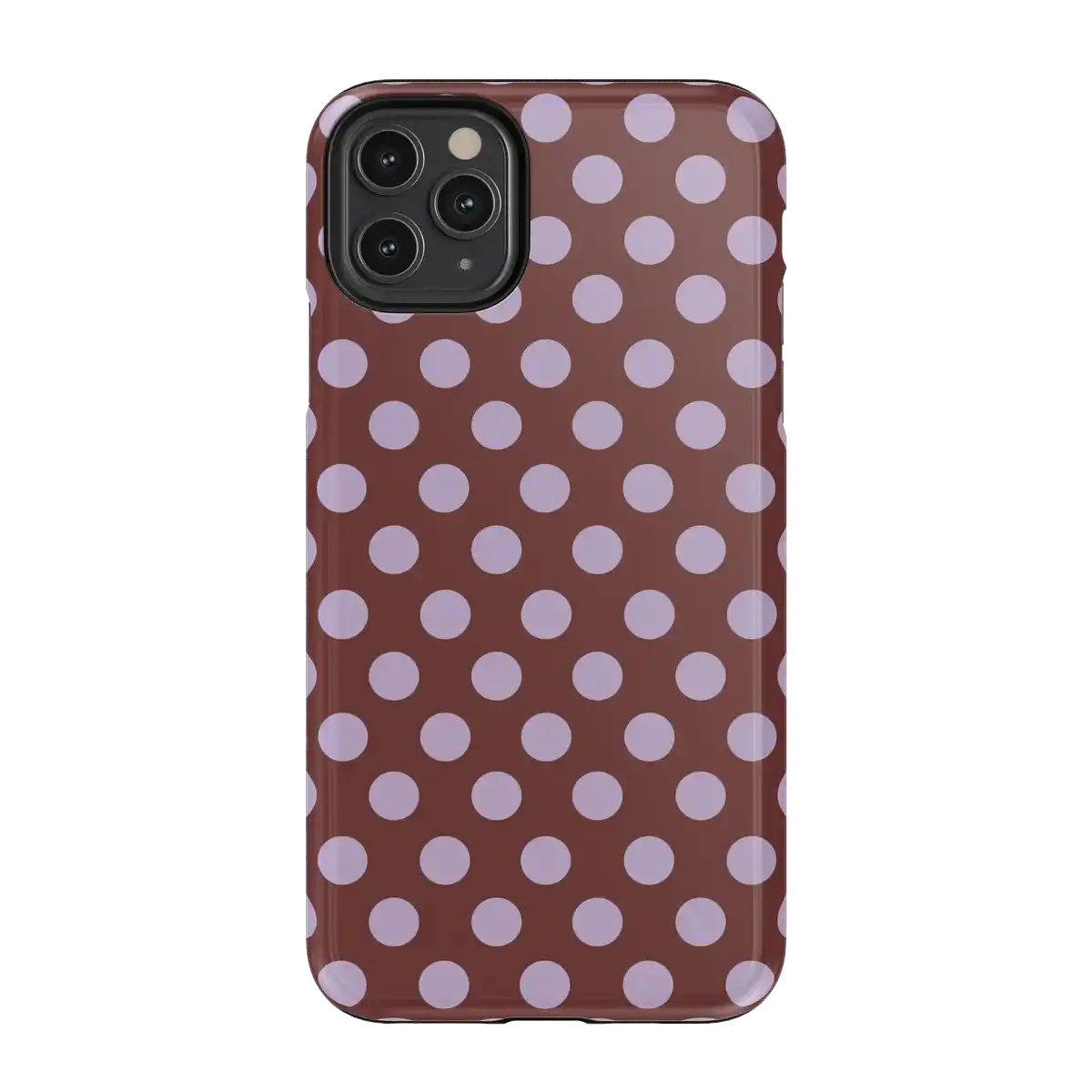 Spotted in SoHo | Burgundy Polka Dot Case