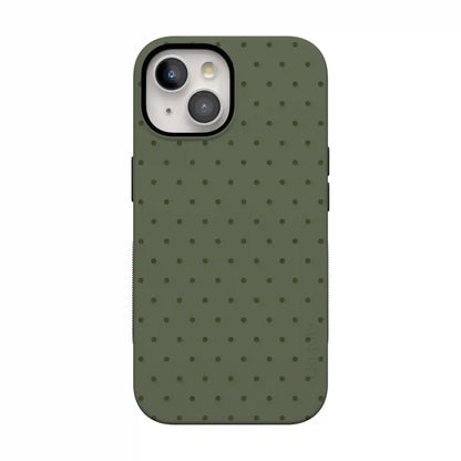 On the Dot | Olive Green Polka Dot Case