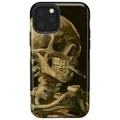 Van Gogh | Head of a Skeleton with a Burning Cigarette Phone Case