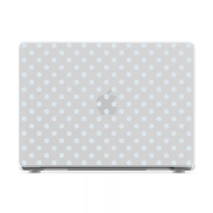 Spotted in SoHo | Light Blue Clear Polka Dot Laptop Shell