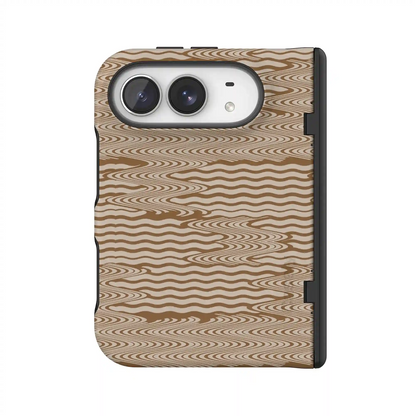 Mocha Ripple | Brown Waves Case