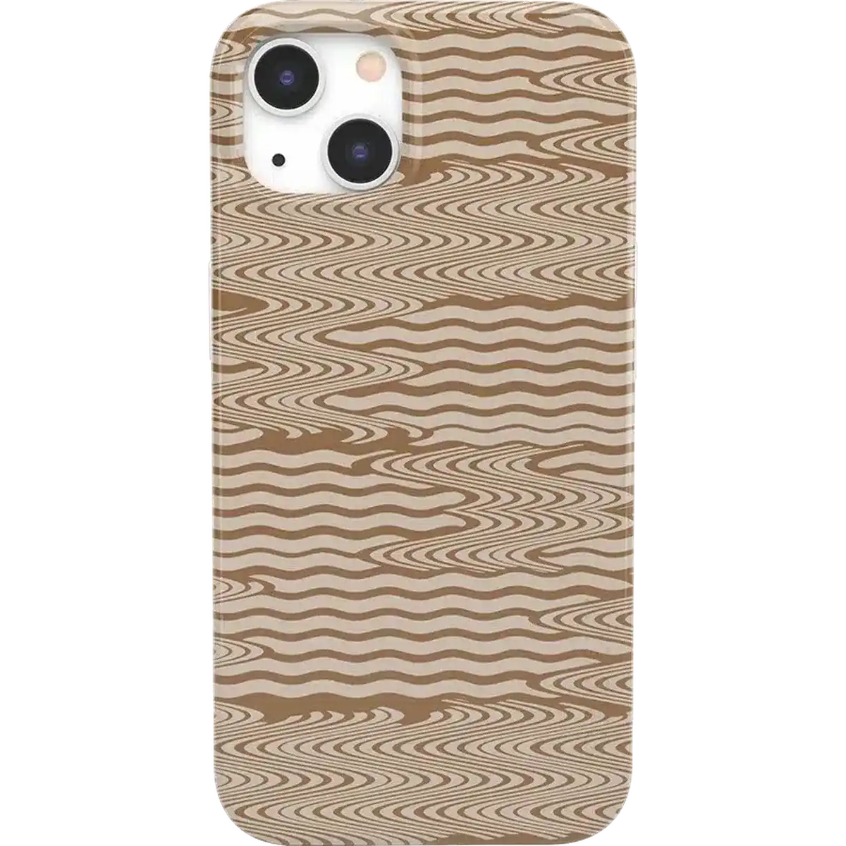 Mocha Ripple | Brown Waves Case