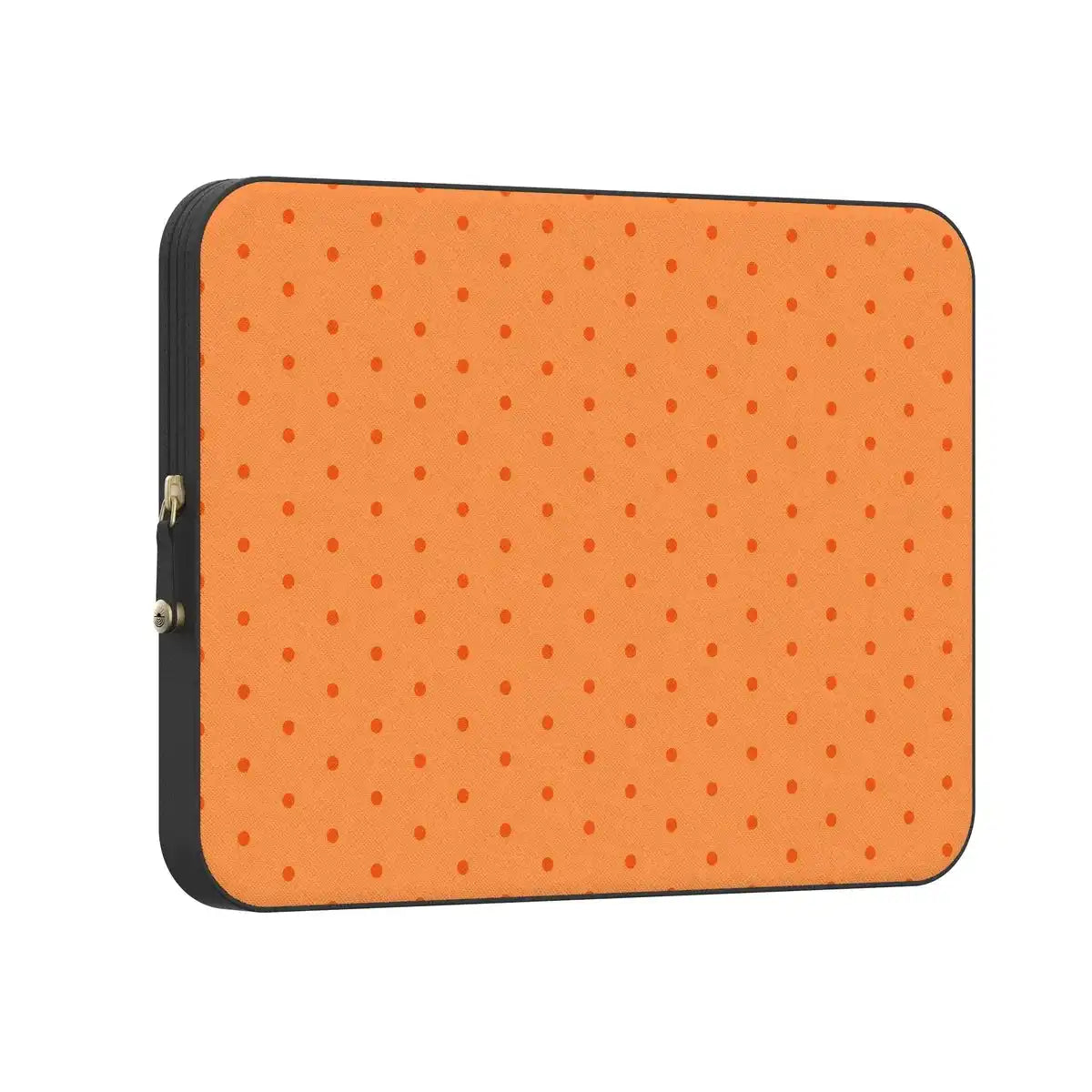 On the Dot | Orange Polka Dot Laptop Case