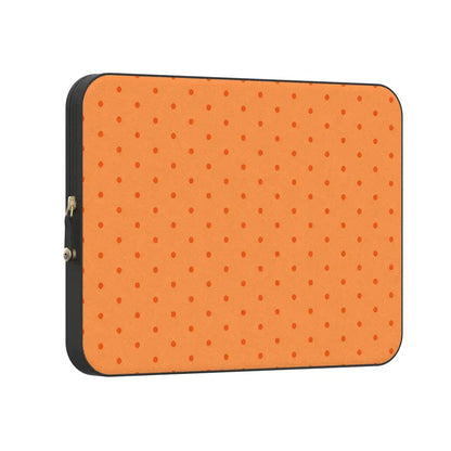 On the Dot | Orange Polka Dot Laptop Case