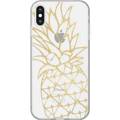 You're a Fine-Apple | Gold Pineapple Clear Case