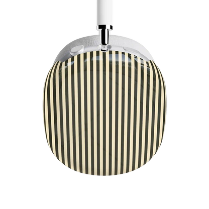 Stripes and the City | Black Pinstripes AirPods Max Case