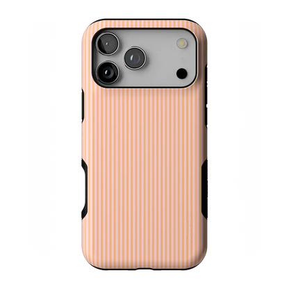 Stripes and the City | Orange & Pink Pinstripe Case