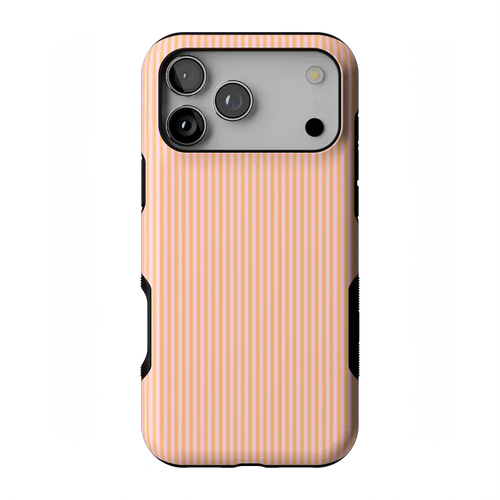 Stripes and the City | Orange & Pink Pinstripe Case
