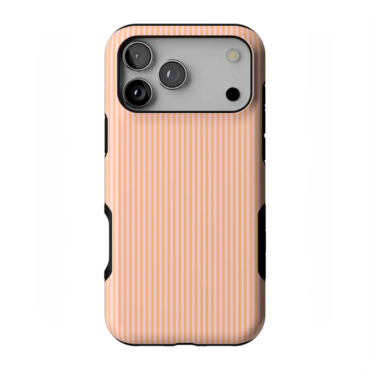 Stripes and the City | Orange & Pink Pinstripe Case