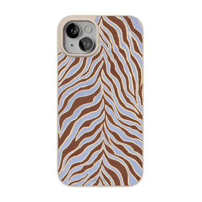 Untamed | Brown & Blue Zebra Case