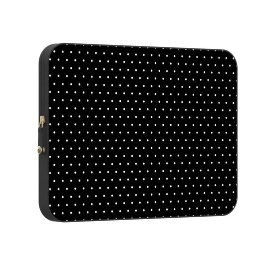 On the Dot | White Polka Dot Laptop Case