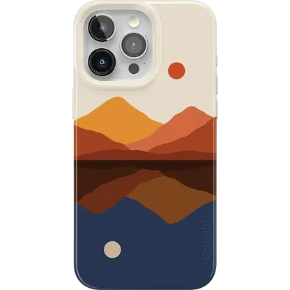 Opposites Attract | Day & Night Colorblock Mountains Case