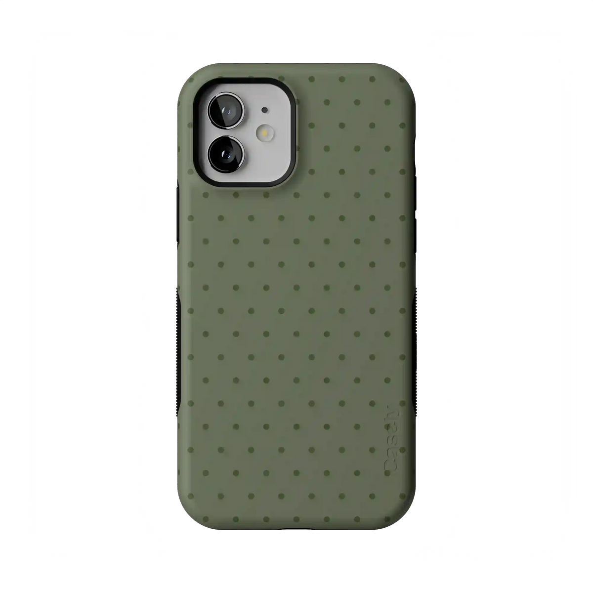 On the Dot | Olive Green Polka Dot Case