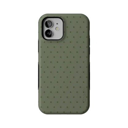 On the Dot | Olive Green Polka Dot Case