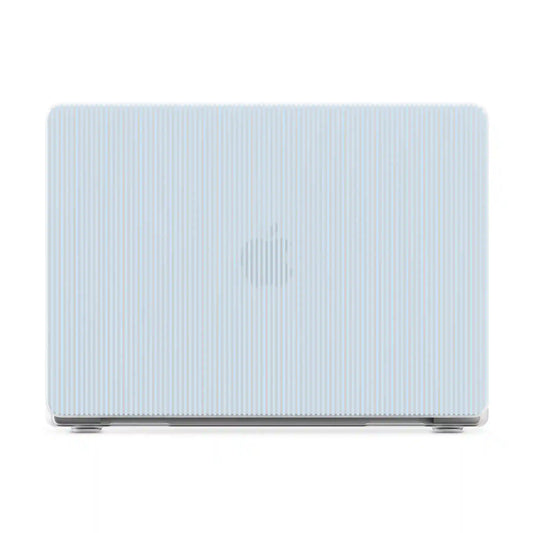 Stripes and the City | Light Blue Pinstripe Laptop Shell