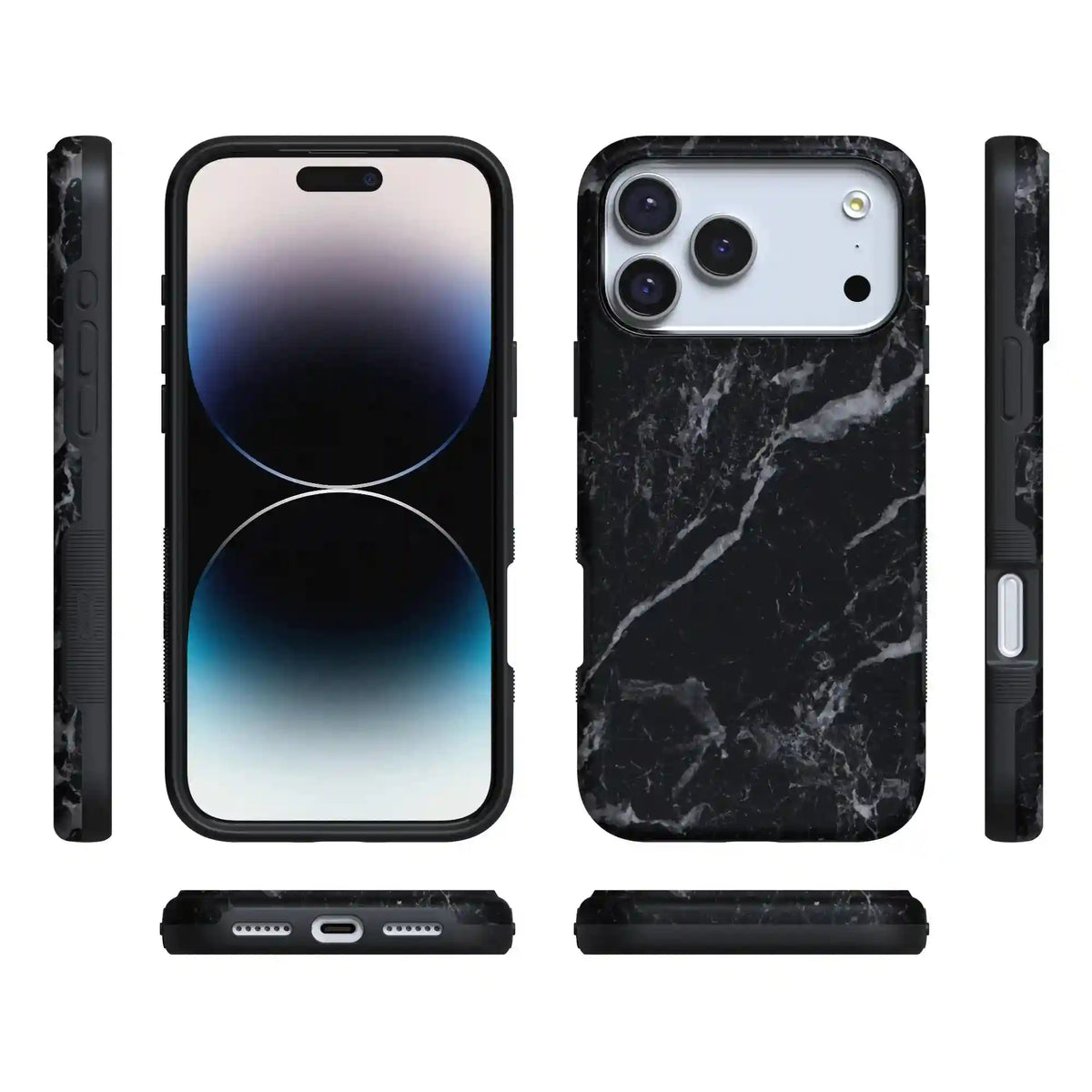 Black Pearl | Classic Black Marble Case