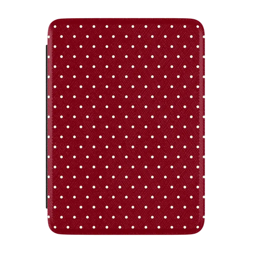 On the Dot | Maroon Polka Dot Kindle Case