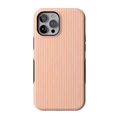 Stripes and the City | Orange & Pink Pinstripe Case