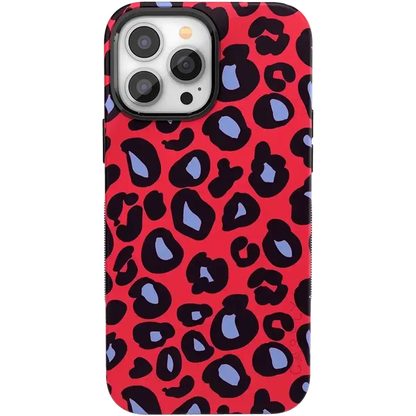 Into the Wild | Red & Blue Leopard Print Case