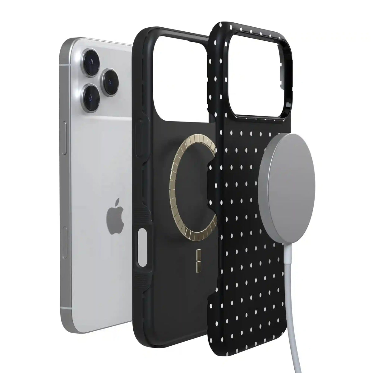 On the Dot | White Polka Dot Case