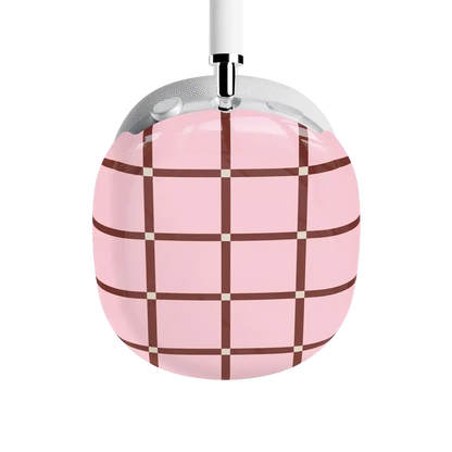 Uptown Gridlock | Pink Checkerboard AirPods Max Case