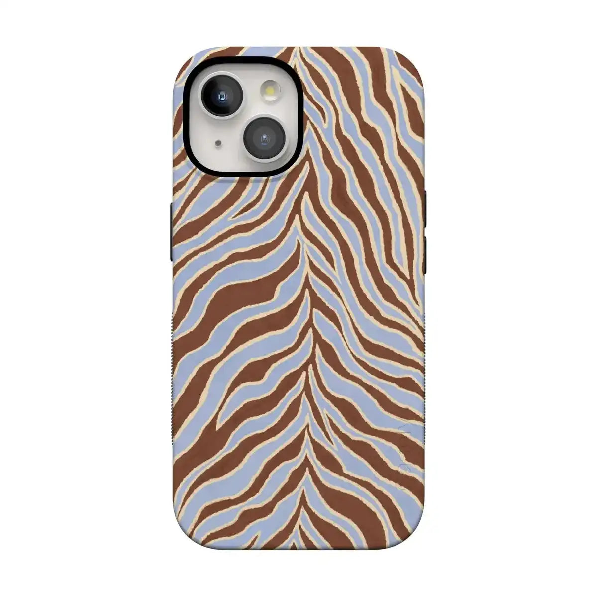 Untamed | Brown & Blue Zebra Case