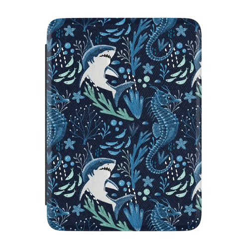 Midnight Reef | Shark Print Kindle Case