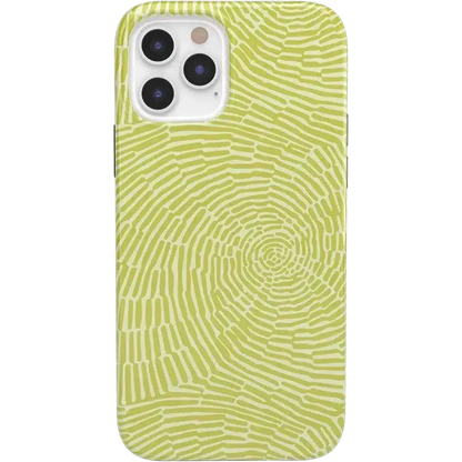 Swirl Away | Tea Green Geometric Case