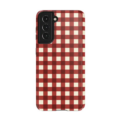 Checked Twice | Red Plaid Case