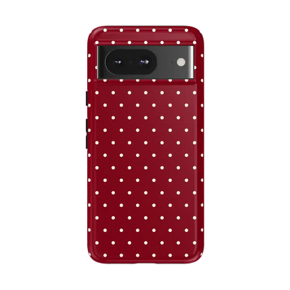 On the Dot | Maroon Polka Dot Case