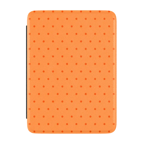 On the Dot | Orange Polka Dot Kindle Case