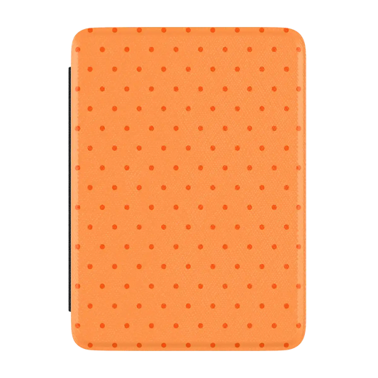 On the Dot | Orange Polka Dot Kindle Case