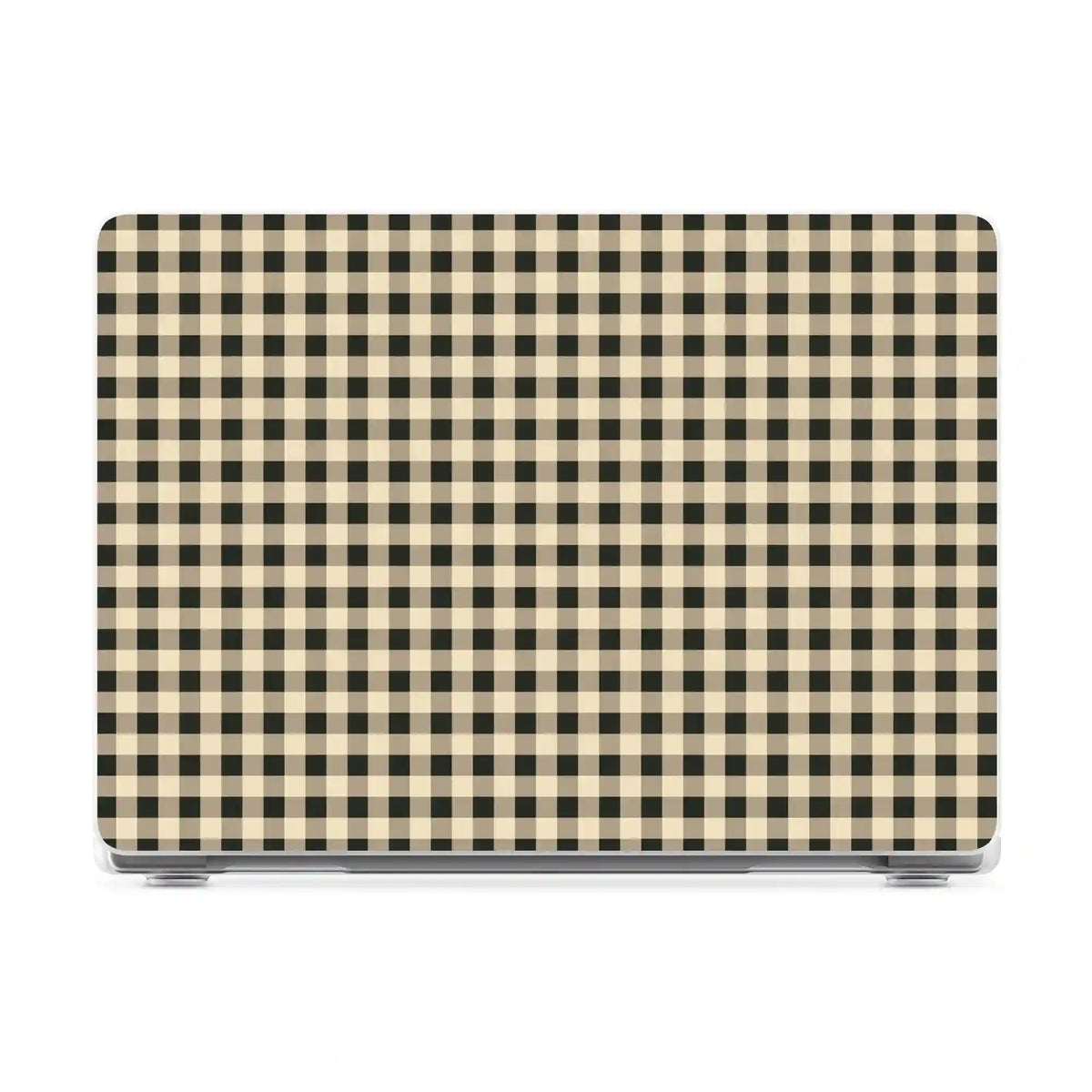 Cedar Lane | Black & Cream Gingham Laptop Shell