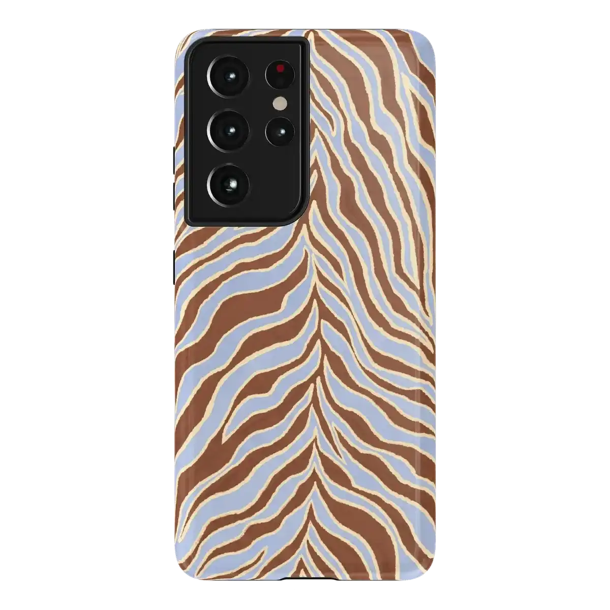 Untamed | Brown & Blue Zebra Case