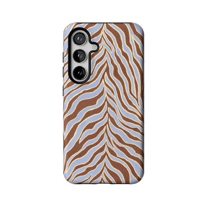 Untamed | Brown & Blue Zebra Case